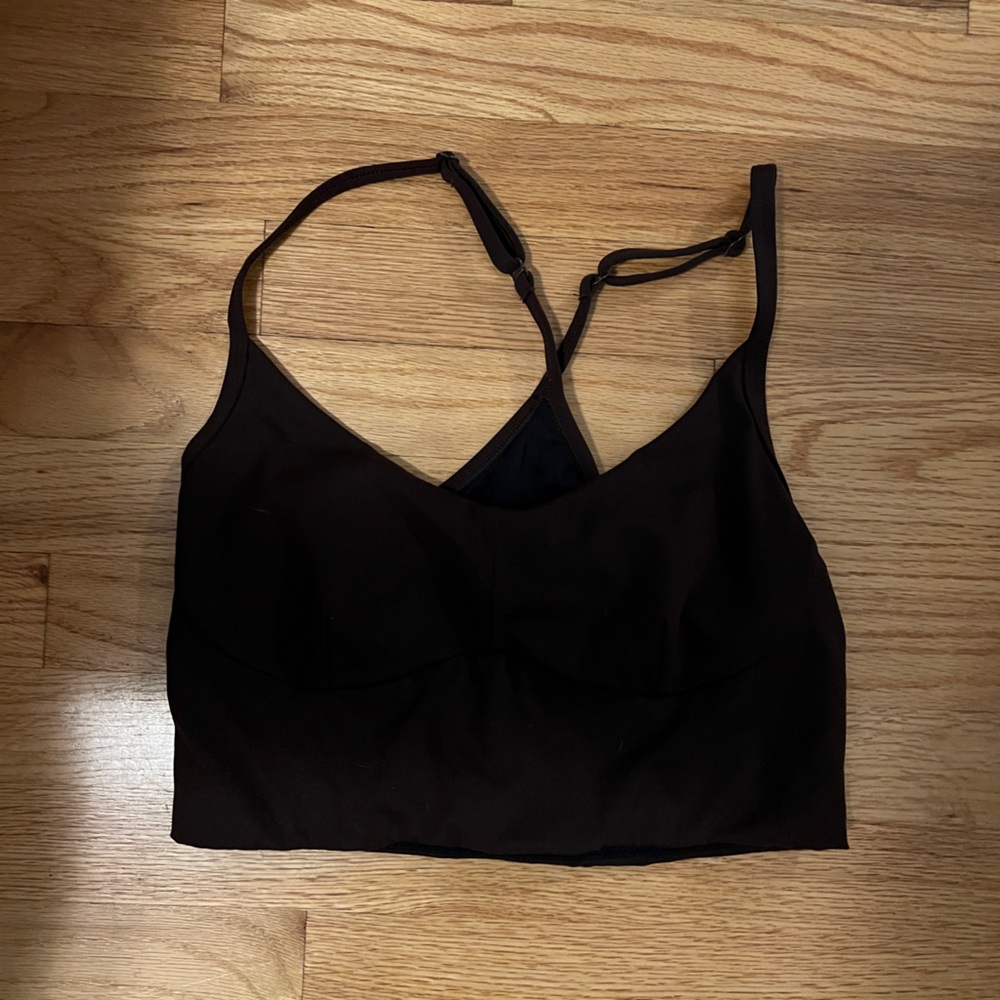 Varley Brown Workout Tank Racerback